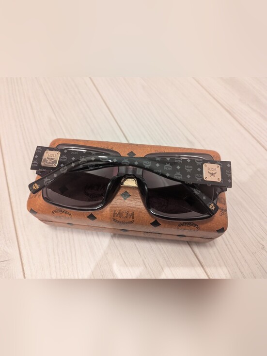 MCM Accessories - MCM Black Logo Rectangular Sunglasses